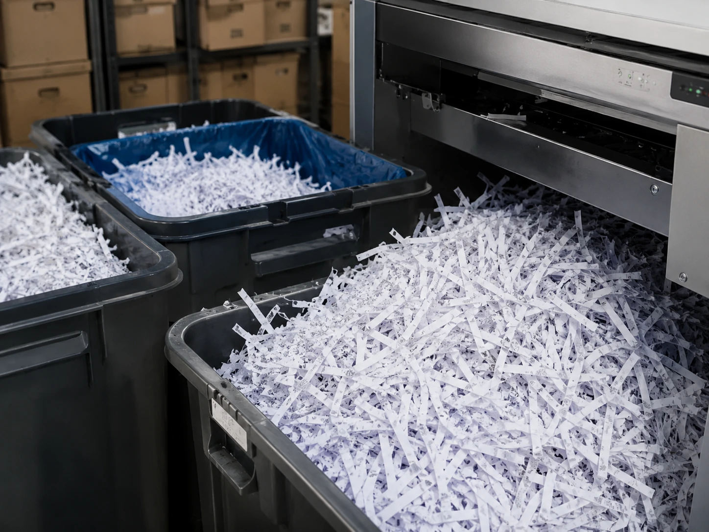 Destruction de papiers confidentiels